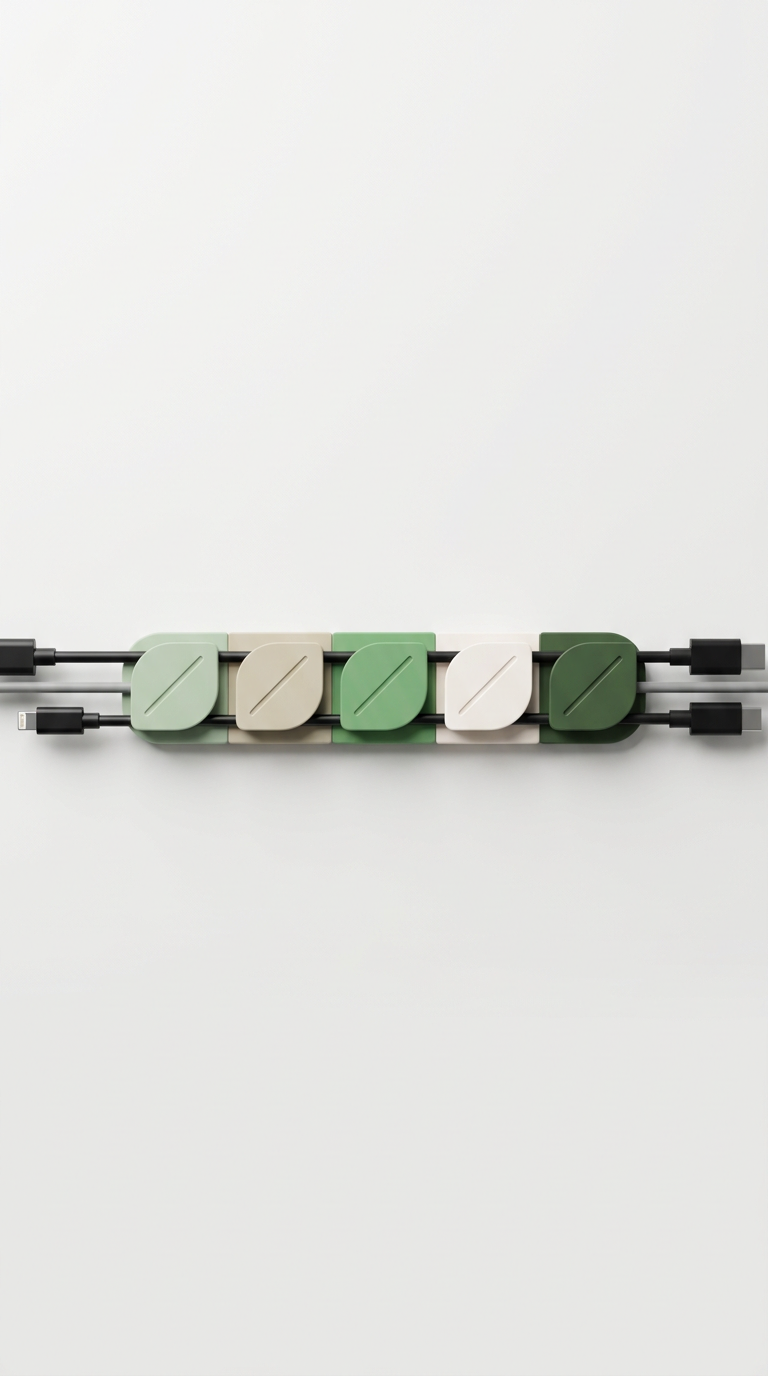 Modularer Kabelorganizer Blattgrün