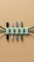 Modularer Kabelorganizer Mintgrün